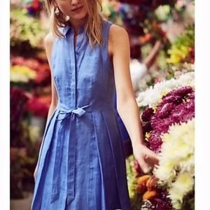 HD In Paris Anthropologie Linen Dress 6